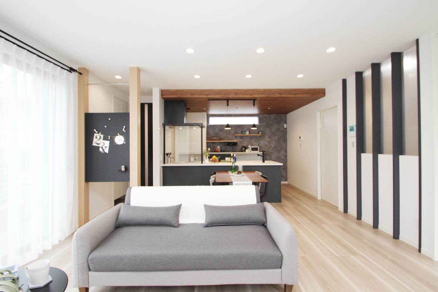 プライベートとパブリックを分けた住まい